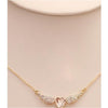 Angel Wings Gold Plated Pendants Love Heart Shape Necklaces